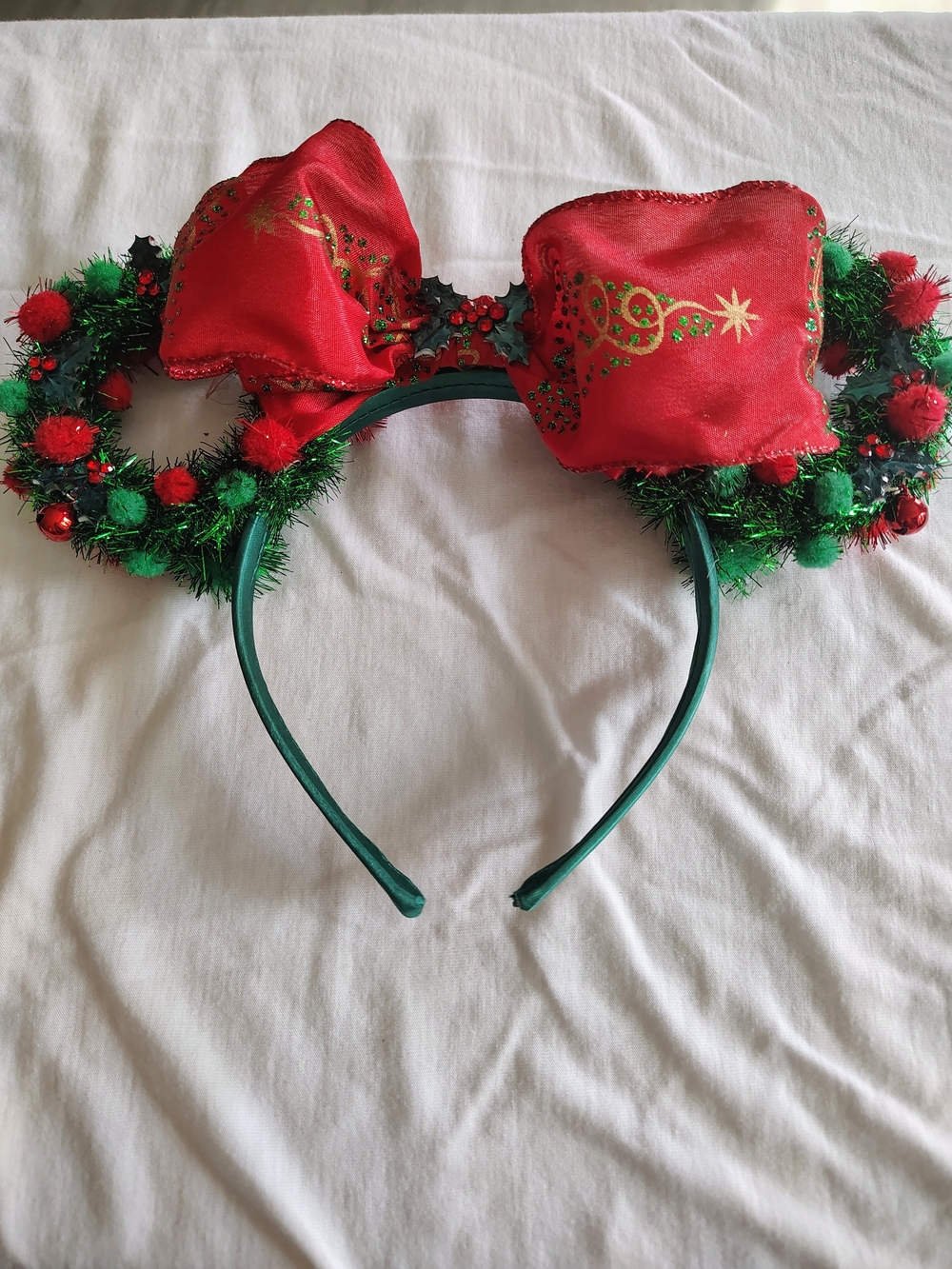 Christmas Mouse Ear Headband